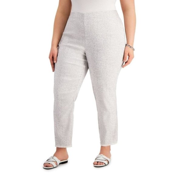 Alfani Pants - Alfani Plus Size Printed Fringed-Hem Mountaineer 18W